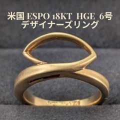米国職人 直買付 ESPO 18KT HGE ダブルループ 6.2号 - メルカリ