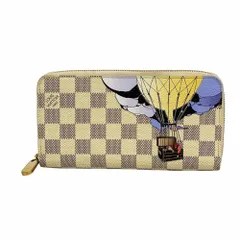 ルイ・ヴィトン(Louis Vuitton) ルイ・ヴィトン 長財布 ダミエ・アズール ジッピーウォレット N63006 ホワイトレディース