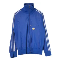 80年代 フランス製 adidas アディダス トラックジャケット スポーツ ブルー(メンズ S相当)中古 古着 X3923