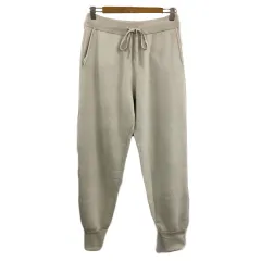 フリークスストア FREAKS STORE パンツ ジャガー イージー ロング ニット ウエストゴム 無地 M ベージュ