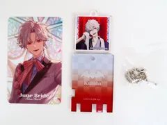 2点セット/葛葉 極楽湯 銭湯錠風キーホルダー/June Bride フォト風カード にじさんじ