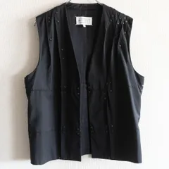 【希少】Maison Margiela 【16SS ウールスタッズ ベスト】 48 メゾンマルジェラ ブラック 26020073のサムネイル