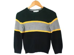 k03251126012　GLOBAL WORK　Lサイズ　黒色×灰色×緑色×黄色　　トップス　ニットorセーター　秋冬