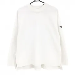 PGGパーリーゲイツ セーター 白 背面一部透かし編み サイドジップ ニット  レディース 2 ゴルフウェア PEARLY GATES