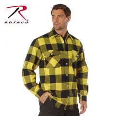 [新品] ROTHCO / ロスコ EXTRA HEAVYWEIGHT BUFFALO PLAID FLANNEL SHIRT　Yellow Plaid　イエロー　黄色　チェック柄
