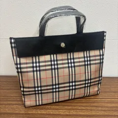◎ 新品保管品 BURBERRYバーバリーロンドン ノバチェック トートバッグ ハンドバッグPVC
