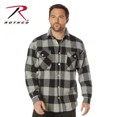[新品] ROTHCO / ロスコ EXTRA HEAVYWEIGHT BUFFALO PLAID FLANNEL SHIRT　Grey Plaid Plaid　グレー　灰色　チェック柄
