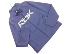 Reebok リーボック ロゴ ジップアップ ジャケット sizeM/青 ■◇ レディース