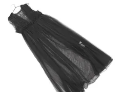 CIAOPANIC TYPY チャオパニックティピー チュール シャーリング ロング ノースリーブ ワンピース sizeS/黒 ■◇ レディース