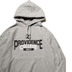 00's チャンピオン リバースウィーブ 4段プリント スウェット パーカー (XL) 霜降り灰×黒 カレッジプリント 00年代 旧タグ オールド アメリカ古着 USED ビンテージ ヴィンテージ