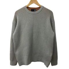 ラコレ LAKOLE セーター ニット プルオーバー ラウンドネック 無地 長袖 M グレー 茶 ブラウン