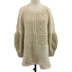 ココディール COCO DEAL セーター ニット プルオーバー ラウンドネック アルパカ混 長袖 2 ベージュ