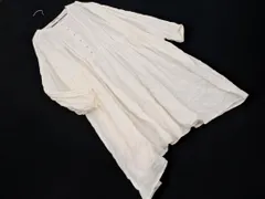 SM2 サマンサモスモス ハーフボタン Iライン ワンピース sizeF/白 ■◇ レディース