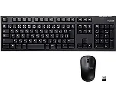 エレコム キーボード  ワイヤレス (レシーバー付属) メンブレン フルキーボード 1000万回高耐久 PlayStation4 対応 ブラック TK