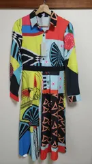 h4 未使用品タグ付き MUSERAカラフル柄ワンピース　サイズs