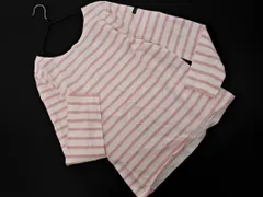 Le minor ルミノア ボーダー カットソー size1/白ｘピンク ■◇ レディース