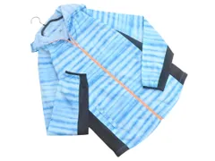 UNDER ARMOUR アンダーアーマー ボーダー ジップアップ パーカー sizeLG/青  ■◇ メンズ