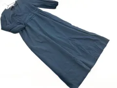 nano universe ナノユニバース カシュクール風 ロング ワンピース sizeF/深緑 ■◇ レディース