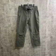 【Y-206】Columbia L サイズ ナイロンパンツ カーキ アウトドア トレッキング ベルト付き ワイドシルエット メンズ 古着