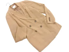 rienda リエンダ リネン混 ダブル テーラード ジャケット sizeM/ベージュ ■◇ レディース