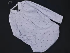 ZARA basic ザラ ベーシック 総柄 ストライプ プルオーバー シャツ sizeM/白ｘ紺 ■◇ レディース