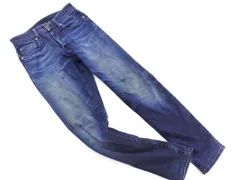 G-STAR RAW ジースターロゥ 3301 ボタンフライ ストレート テーパード デニムパンツ size28/青 ■■ メンズ