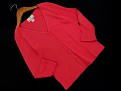 KUMIKYOKU 組曲 Vネック カーディガン size2/ピンク ■◇ レディース