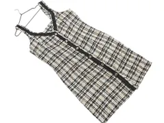 ZARA ザラ ツイード チェック ジャンパースカート ワンピース sizeS/黒ｘ白 ■■ レディース