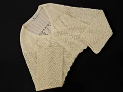 ZARA ザラ Vネック 透かし編み ワイドスリーブ カーディガン sizeM/オフホワイト ■◇ レディース