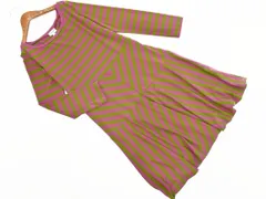 Jocomomola ホコモモラ ボーダー Aライン ワンピース size40/紫 ■◇ レディース