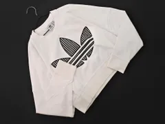 adidas originals アディダスオリジナルス クロップド トレーナー スウェット sizeS/白 ■◇ レディース