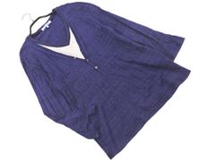 ABAHOUSE アバハウス フェイクレイヤード カットソー size2/紺 ■◇ メンズ