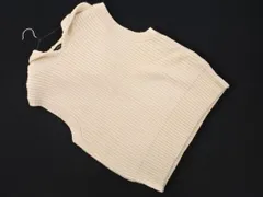 ZARA ザラ フーディー ニット ベスト sizeS/オフホワイト ■◇ レディース