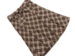 BURBERRY バーバリー BLUE LABEL チェック フレア スカート size38/ブラウン ■◇ レディース