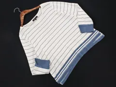 Reflect リフレクト ボーダー ニット カットソー size11/白 ■◇ レディース