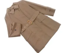 PAUL STUART ポールスチュアート MACKINTOSH マッキントッシュ Genuine Handmade ジェニュインハンドメイド ベルト付き ステンカラー コート sizeM/ブラウン ■◇ レディースのサムネイル