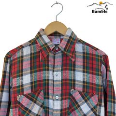ハ*＊様 80's BIG MAC フランネルネルシャツ グレー系チェック - メルカリ