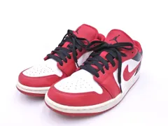 NIKE ナイキ 553558 163 Air Jordan 1 Low ローカット スニーカー size27.5ｃｍ/白ｘ赤 ■■◎メンズ