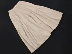 Stola. ストラ ナイロン フレア ロング スカート size38/ベージュ ■◇ レディース