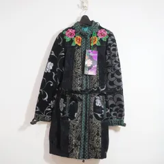 Desigual (38) モロッコ製　総柄刺繍コート 花柄 デシグアル 17E2967 J10-160
