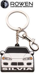 【M's】 ROWEN SILVIA S15 Rubber Keyring 8NR026 キーホルダー ラバーキーリング 愛車のキー かわいい おしゃれ 東京オートサロン 大人気 プレゼント シルビア ホワイト 8NR026-WH イエロー 8NR026-YL