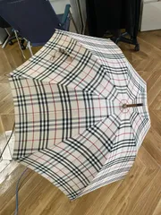 BURBERRY バーバリー ノバチェック 雨傘 長傘 ベージュ レディース oy020406