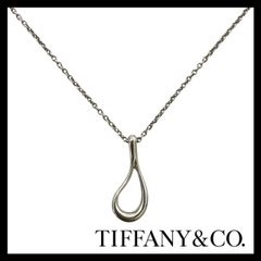 極美品 TIFFANY ティファニー ネックレス オープンティアドロップ