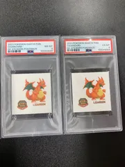 【PSA6・8】2023 リザードン デコキャラシール ポケまぜ ポケモンパン ２連番のサムネイル