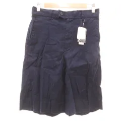 グローバルワーク GLOBAL WORK 未使用 ショートパンツ 麻 リネン S ネイビー 無地 /RG ■ECF001