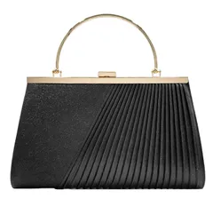 [Electric Circus] かっこいい かわいい おしゃれ プレゼント 大人 女性 レディース 人気 パーティー ばっぐ ポーチ トート 柄 用 鞄 ショルダー 入学式 卒業式 冠婚葬祭 結婚式 和装 着物 バッグ クラッチ ブラック 黒 [ブラック]