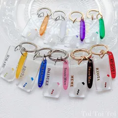 SnowMan♡キラキラ雪だるまの推し活キーホルダー【名入れ可】