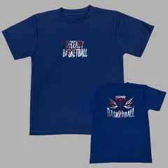 新品 バスケ Tシャツ ネイビー ドライ 半袖 バスケットボール メンズ レディース キッズ ジュニア ミニバス 速乾 サイズ 110 120 130 140 150 SS S M L LL 紺 phoenix