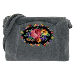 FEILER(フェイラー) ショルダーバッグ - ダークグレー×レッド×マルチ 花柄