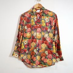 極美品XL✨ポールスミス長袖シャツ リネン混Sunflowerプリント 近年
